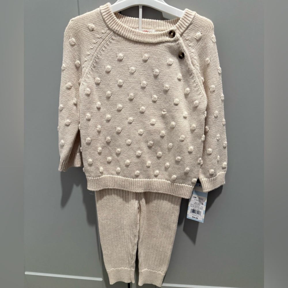 Cat & Jack Cream Kids Matching Set